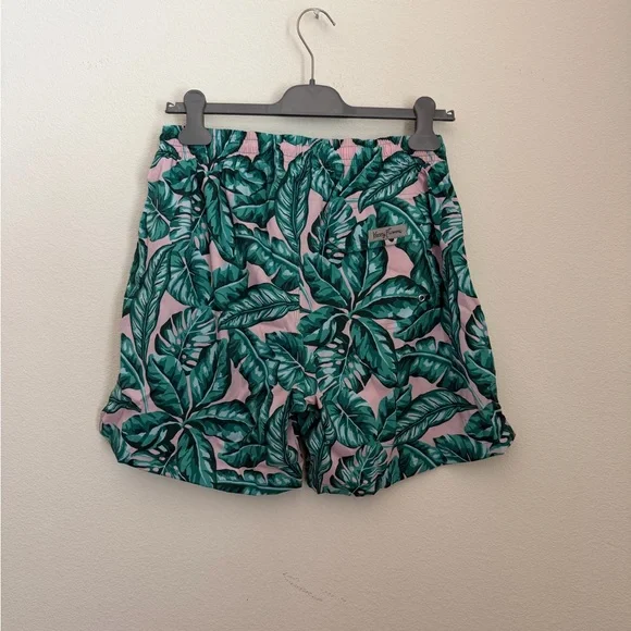 Kenny Flowers the fronds with benefits Leaf Men's Swim Trunks